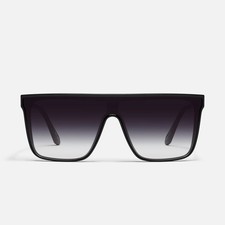 BRAND NEW QUAY AUSTRALIA NIGHTFALL BLACK FADE LENS SUNGLASSES MEDIUM FREE SHIP