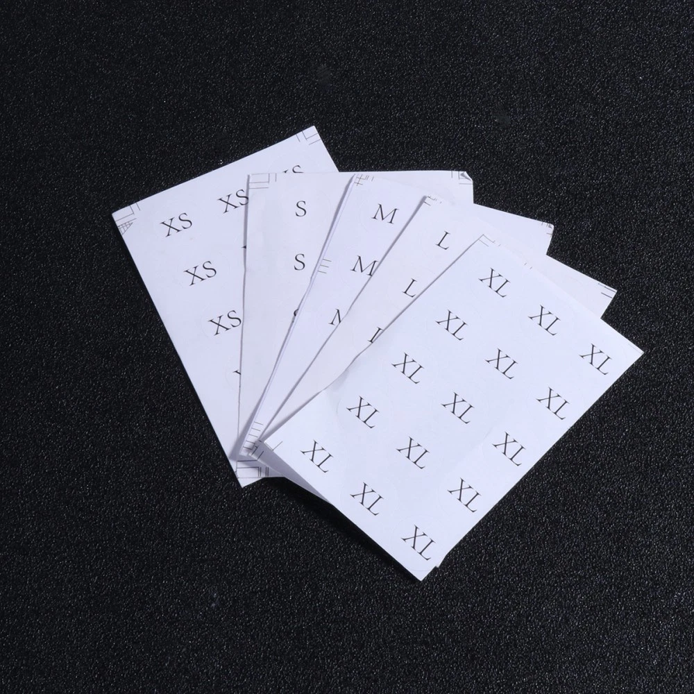 VETEMENTS 10000 Pezzi 1 5cm Etichetta Taglia Abbigliamento Adesivo Rotondo Taglia Decalcomanie per Vestiti Scarpe