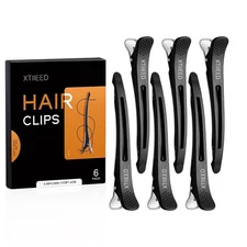 6 Pack Professional Hair Clips for Styling Sectioning, Non Slip Duck Billed with