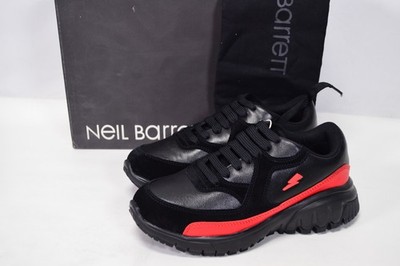NEW Neil Barrett Urban Runner Sneakers Black Red EU36 US 6 Womens