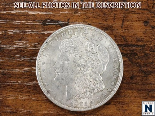 NobleSpirit (JL) Desirable 1921 Morgan Silver Dollar AU / BU Slider