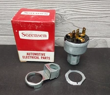 NOS Sorensen SA-72 Ignition Switch 1960 1961 1962 Corvette, Corvair Made In USA