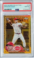 2023 Topps Gilded Collection  SPENCER STEER  RC  #133 PSA 10  GEM  16/99  REDS