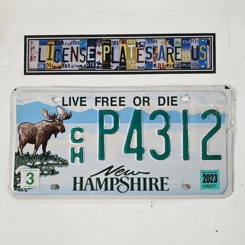 New Hampshire Moose License Plate 🔥FREE📬🔥 NH Specialty Graphic Tag P4312