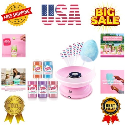 CC1000-S Cotton Candy Machine, with 5 - 11oz. Jars of Cherry, Grape, Blue Ras...