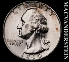 1960 Washington Quarter- Choice Gem Brilliant Uncirculated- Luster #K396