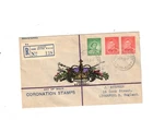 Australia 1937 1d & 2d on Registered FDC,cds Sydney NSW