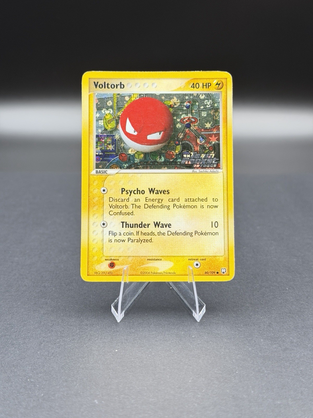 Voltorb 80/109 Team Rocket Returns Reverse Holo STAMPED Fast Shipping! MP
