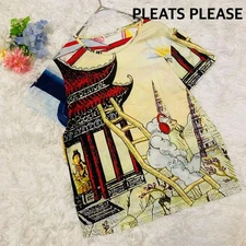 Brand new unused item Issey Miyake Pleats Please T shirt size 3 all over pattern