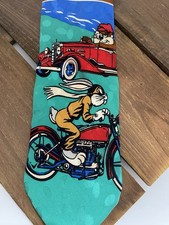 100 Silk Warner Bros Looney Tunes Neck Tie Hand Made Korea
