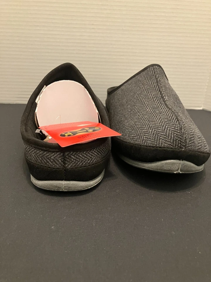 Ciervos Ciervos Hombres Talla 11W Negro Dondequiera Plataforma Zapatos Deslizables Nuevos En Caja Foto 4 de 4