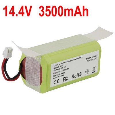 MADOT RVBAT850 Battery for Shark Ion Robot Vacuum RV1001AE R75 14.4V 3500mAh 2-Prong
