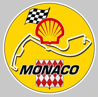 AUFKLEBER AUTOBAHN MONACO RACE STICKER MA013