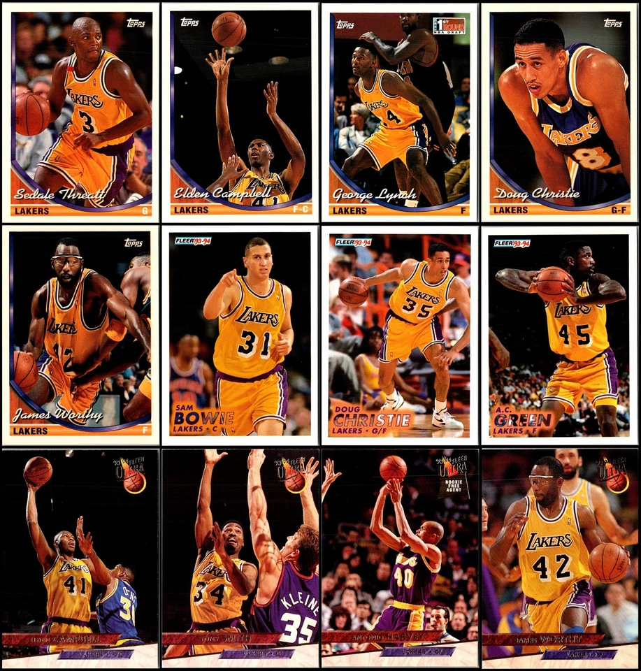 Lote de tarjetas 1993 Los Angeles Lakers (73) - AÑADE ALGO DE MAGIA A TU COLECCIÓN - O... Foto 2 de 4