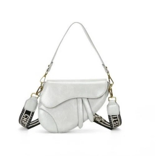 New Women Leather Shoulder Bags Underarm Bag Saddle Shape Pendant Crossbody Bag - Bild 43 von 51