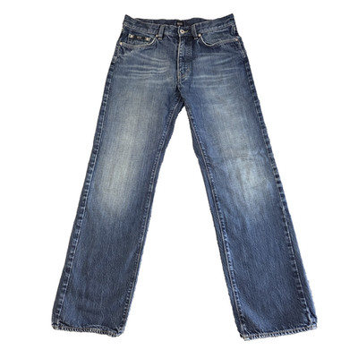 Hugo Boss Herren Jeans W30 L32 Regular Straight Leg Hellblau 100% Baumwolle Texas