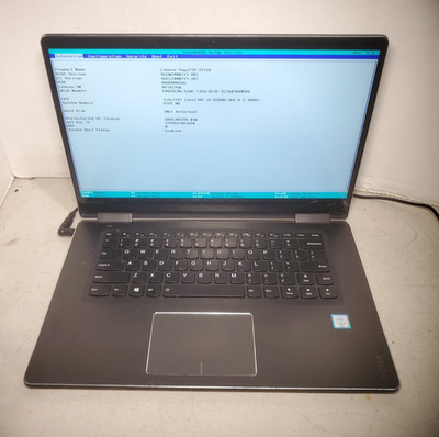 LENOVO YOGA710-15ISK : I5-6200U 2.3GHz 8GB No SSD/HDD/OS! CRACKED LCD! #69