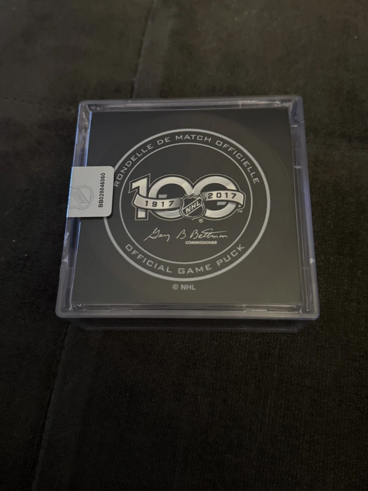Detroit Red Wings  Official Game Puck 2017 NHL 100th Anniversary (sealed) - Image 2 of 2