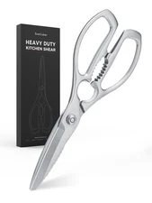 SimCoker Heavy-Duty Stainless Steel Kitchen Scissors Shears for Meat Poultry Veg