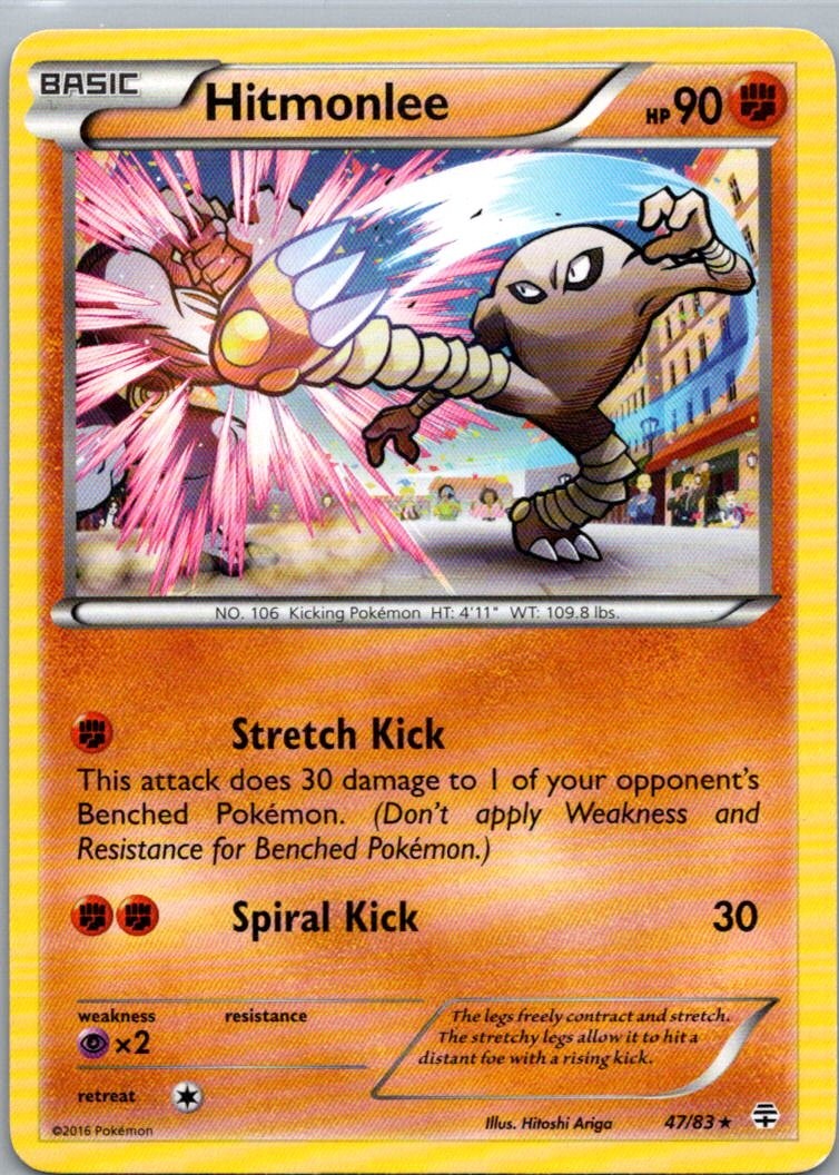 Pokemon TCG Hitmonlee 47/83 Generations LP