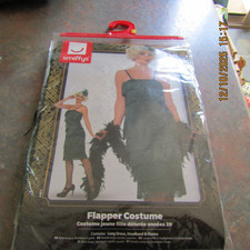 Size S Ladies Costume Flapper Costume Dress Headband Gloves. New RRP 89.95