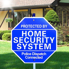 Home Security Signs for Yard,Protected by Home Security System Signs for Yard -