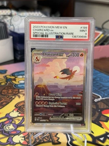 CHARIZARD EX 199/165 Pokemon 151 SV SIR 2023 PSA 9