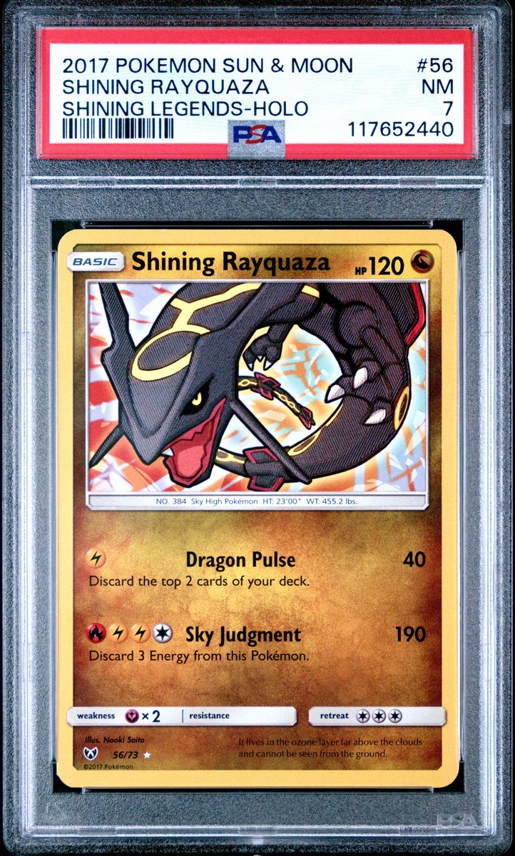 【CGC10】2017 ひかるレックウザ Shining Rayquaza 2017 POKEMON SHINING LEGENDS SHINING RAYQUAZA #56 HOLO PSA 7 NM