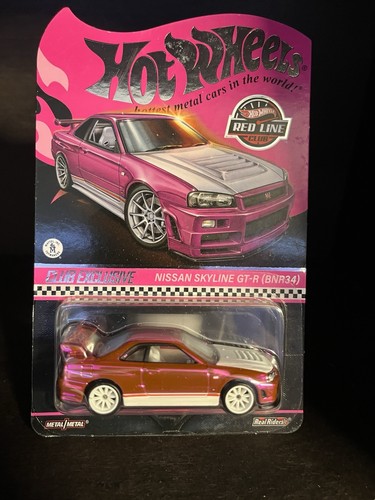 Hot Wheels RLC Exclusive Nissan Skyline GT-R BNR34 Pink Edition 2023
