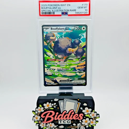 Bouffalant ex 170/086 Sv: White Flare Holo / PSA 10