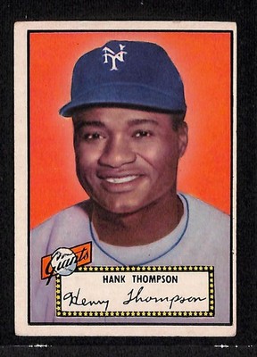 1952 Topps #3 Hank Thompson - Black Back- VG/EX Beauty!