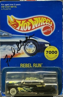 Hot Wheels Rebel Run Sweet 16 Signed Fred A Stocker Limited 7000 Black 1995