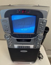 Karaoke Craig CG8245 TESTED TV CD MIC! Rare! 7" B/W TV, AM/FM RADIO/CASSETTE