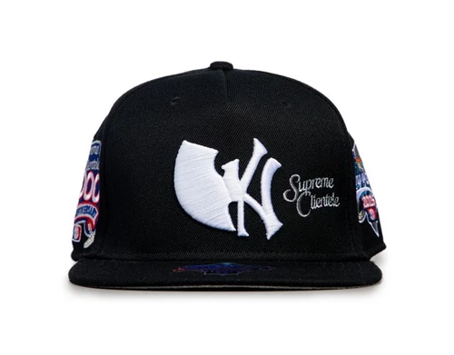 Casquette noire SnapBack clientèle suprême Twnty Two Wu Tang Wu New York NY Yankees