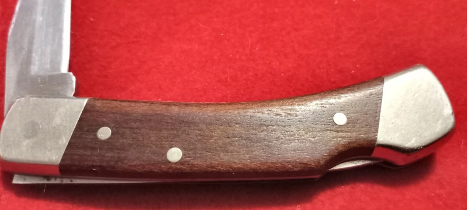 Vintage Schrade+ Uncle Henry LB5 Folding Lock Blade Knife Good - Image 4 of 4