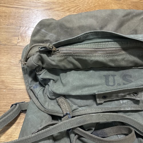 Vtg WW2 OD Jungle Pack Backpack Od Green 1944 US Army USMC Hepburn MFG CO INC - Picture 3 of 17