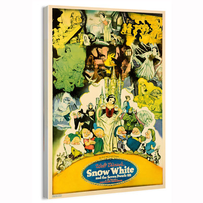 1937 Snow White and the Seven Dwarfs (RKO) Movie Poster or Canvas Home