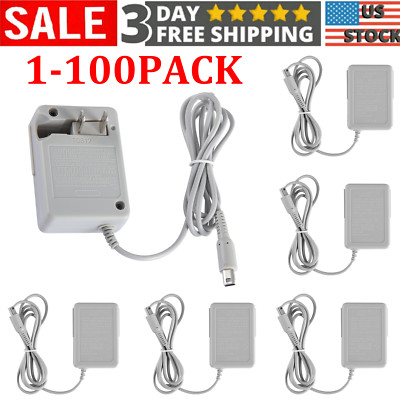 LOT AC Adapter Home Wall Charger Cable For Nintendo 3DSLL/NDSI/NDSILL System