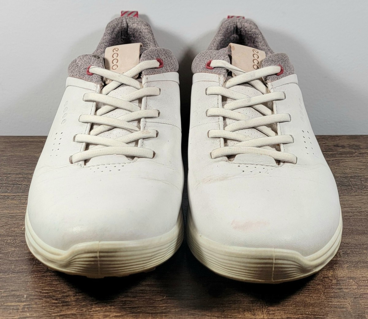 Ecco Golf Shoe/Sneaker with Gore Tex White/Pink Women's 40