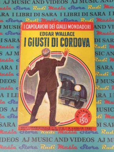 Book libro I GIUSTI DI CORDOVA Edgar Wallace GIALLI MONDADORI n.175 1961 (L53c) - Photo 1/1