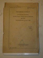 Technisches Handbuch Philips Oszilloskop PM3206 Operating Manual