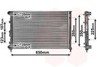 KüHler WasserküHler Passend FüR Alfa Romeo 147 937 1.6 16V T.Spark Eco 2.0 937