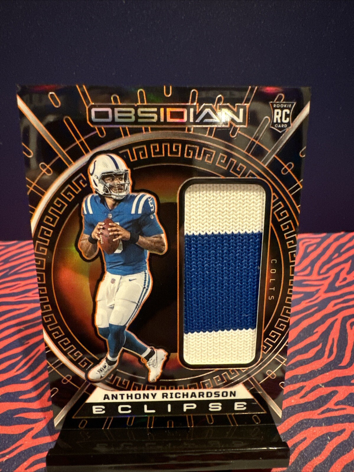 Anthony Richardson 2023 Obsidian Eclipse Orange Electric Etch #ECL-ARI /49