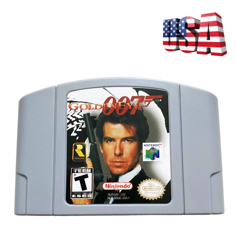 Golden EYE 007 Video Game Cards Cartridge for Nintendo N64 Console