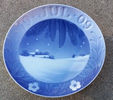 Royal Copenhagen 1909  Danish Landscape  Annual Christmas Plate 6 