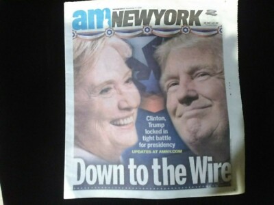 Cover: Hillary Clinton, Donald Trump Down To The Wire, tight pres battle 2016
