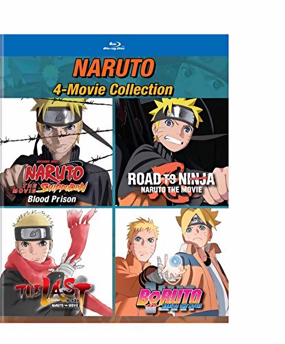 Naruto 4-Movie Collection Blu-ray  NEW