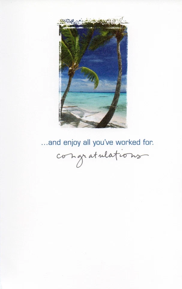 Happy RETIREMENT Card, Congratulations Beach Computer by American Greetings + ✉ - Image 2 of 4