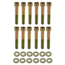 Small Block Ford Zinc 6 Pt Allen Head Intake Manifold Bolt Kit 265 289 302 351w