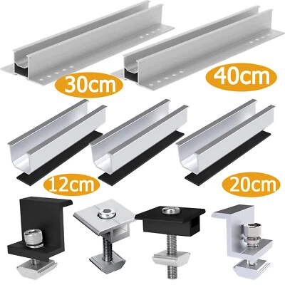 TEOV Solarmodule Alu schiene Halterung Trapezblech Flachdach PV Befestigungsschiene